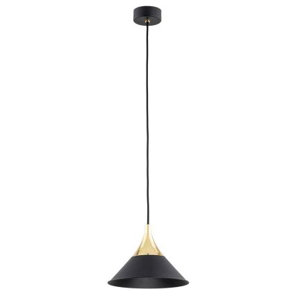 Argon 4903 - Lámpara colgante MASSETO 1xE27/15W/230V negro/dorado