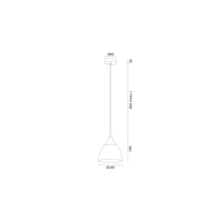 Argon 4905 - Lámpara colgante MURANO 1xE27/15W/230V negro/dorado
