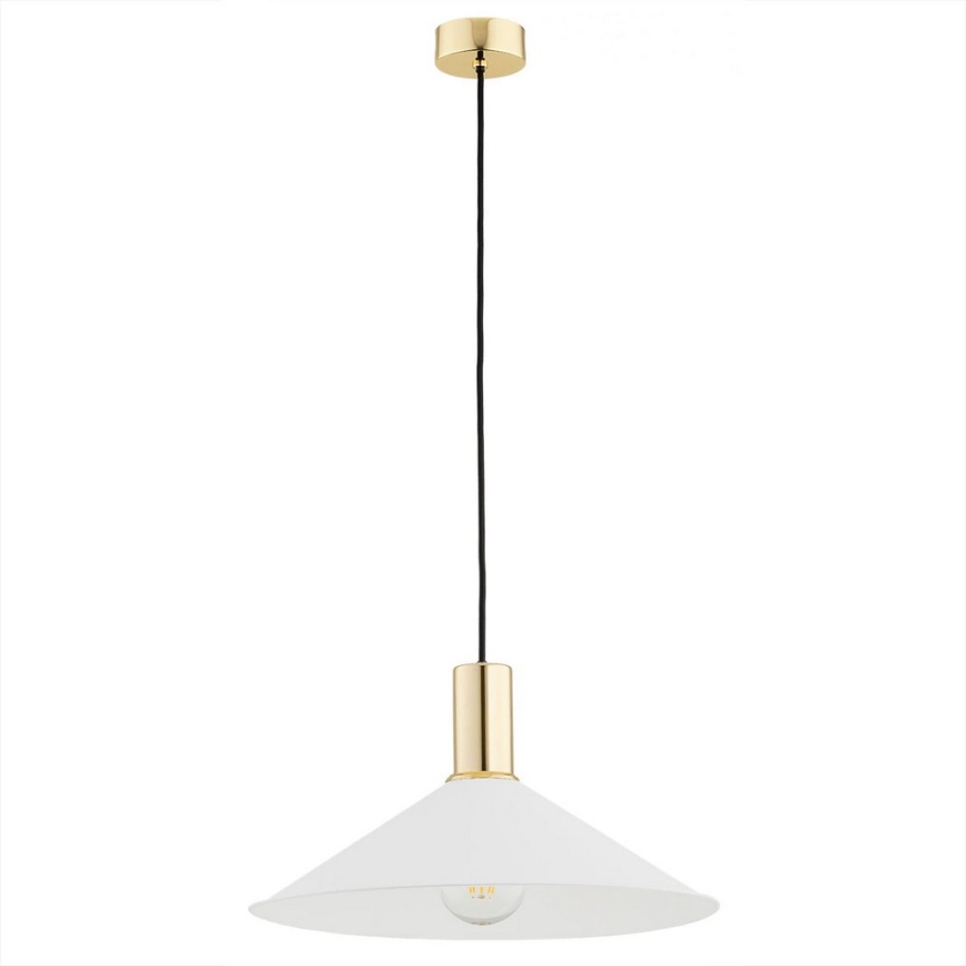 Argon 4911 - Lámpara colgante MINORI 1xE27/15W/230V blanco/dorado