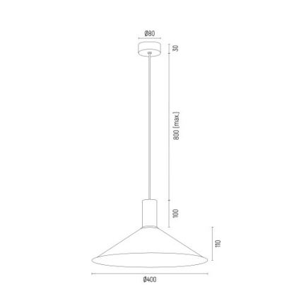Argon 4911 - Lámpara colgante MINORI 1xE27/15W/230V blanco/dorado