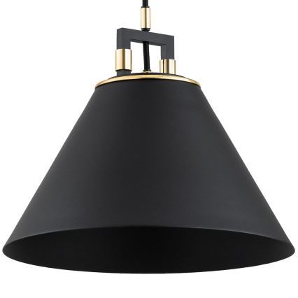 Argon 4915 - Lámpara colgante ORTE 1xE27/15W/230V negro