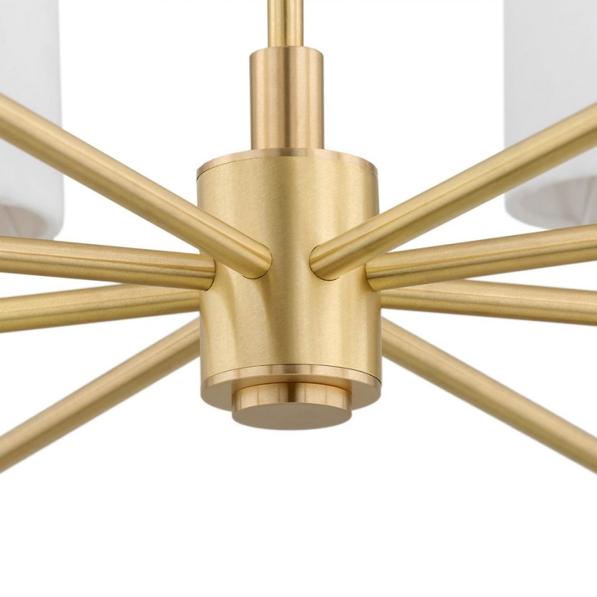 Argon 5051 - Lámpara colgante ABRUZZO 8xE14/15W/230V latón/blanco