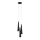 Argon 6103 - Lámpara colgante HOLLYWOOD 3xE14/7W/230V negro