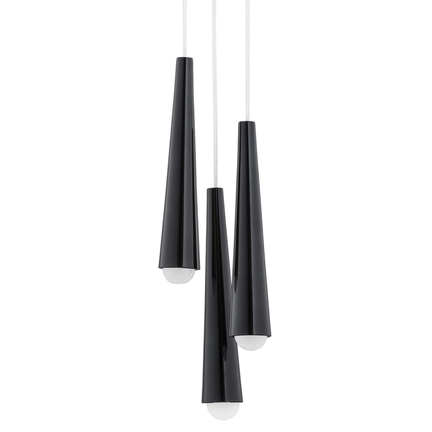 Argon 6103 - Lámpara colgante HOLLYWOOD 3xE14/7W/230V negro
