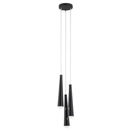 Argon 6103 - Lámpara colgante HOLLYWOOD 3xE14/7W/230V negro