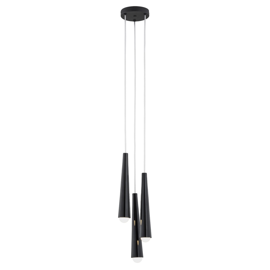 Argon 6103 - Lámpara colgante HOLLYWOOD 3xE14/7W/230V negro