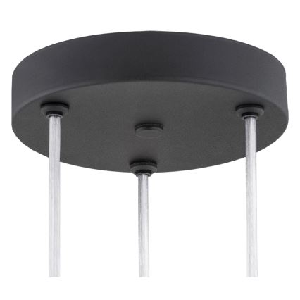 Argon 6103 - Lámpara colgante HOLLYWOOD 3xE14/7W/230V negro
