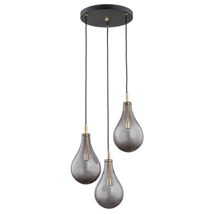 Argon 6105 - Lámpara colgante OAKLAND 3xG9/6W/230V negro