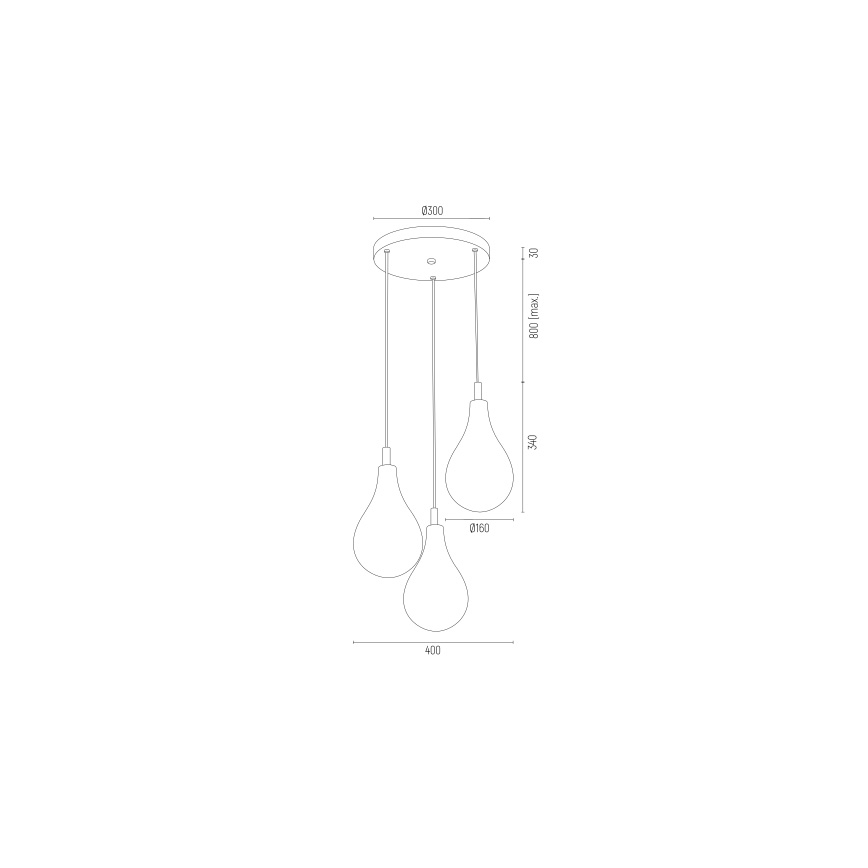 Argon 6105 - Lámpara colgante OAKLAND 3xG9/6W/230V negro