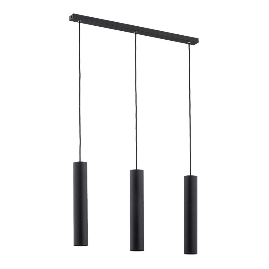 Argon 6112 - Lámpara colgante GOMERA 3xGU10/5W/230V negro
