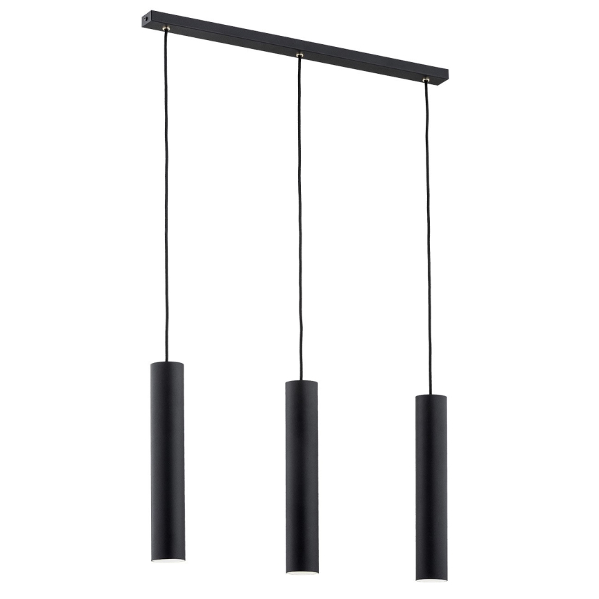 Argon 6112 - Lámpara colgante GOMERA 3xGU10/5W/230V negro