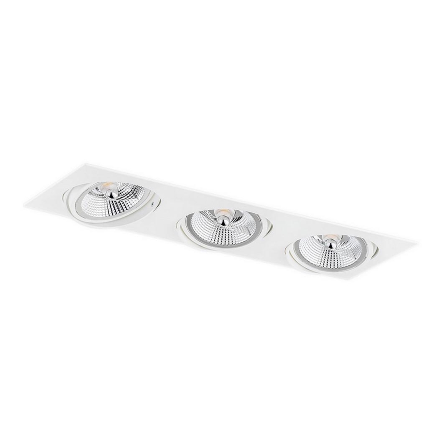 Argon 6115 - Lámpara empotrada OLIMP 3xGU10-AR111/12W/230V blanca