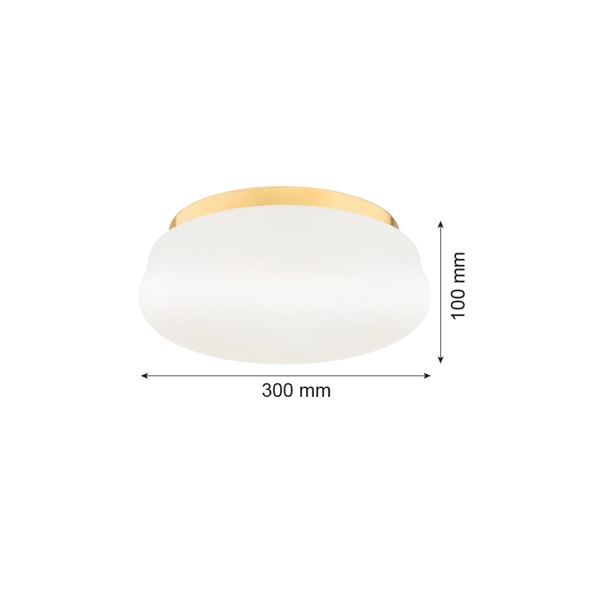 Argon 6142 - Plafón OMBRA 3xE27/15W/230V dorado/blanco