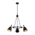 Argon 6149 - Lámpara colgante CHARLOTTE 3xE27/15W/230V negro/dorado