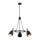 Argon 6149 - Lámpara colgante CHARLOTTE 3xE27/15W/230V negro/dorado