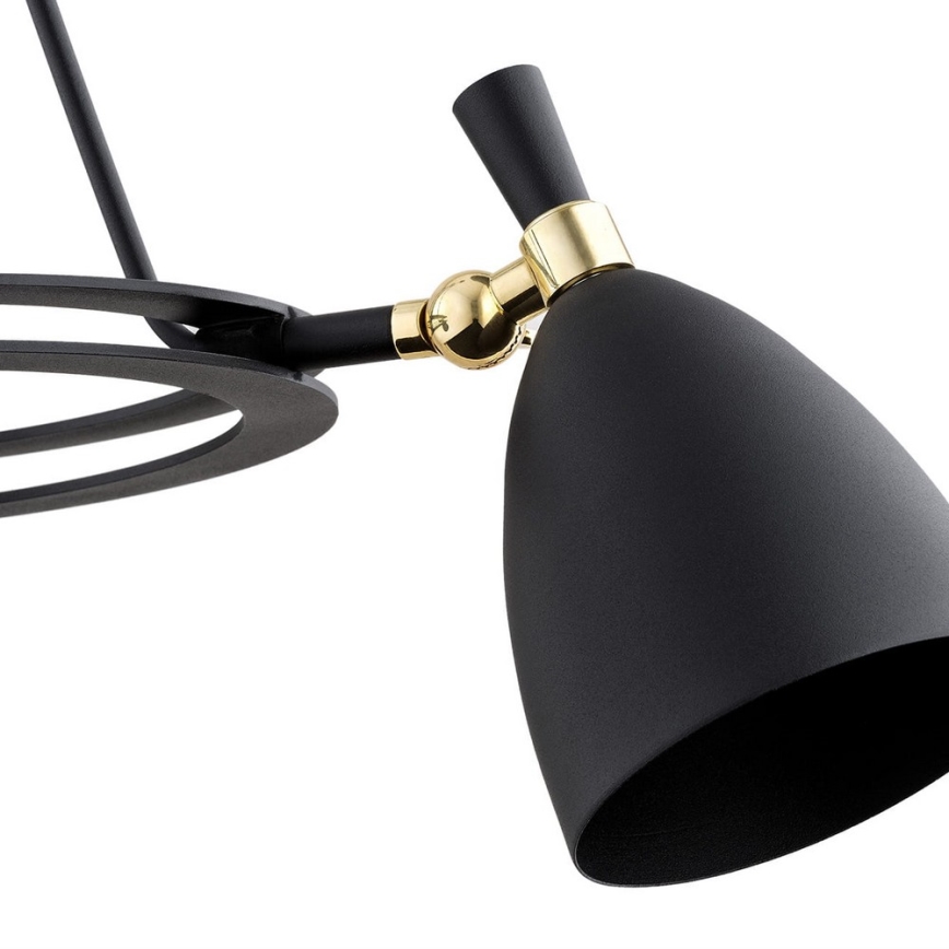 Argon 6149 - Lámpara colgante CHARLOTTE 3xE27/15W/230V negro/dorado