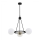 Argon 6150 - Lámpara colgante AMALFI 3xE27/15W/230V negro/blanco