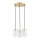 Argon 6164 - Lámpara colgante PASADENA 3xE27/15W/230V dorado/blanco