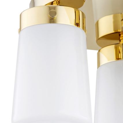Argon 6165 - Lámpara de techo PASADENA 3xE27/15W/230V dorado/blanco
