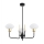Argon 6166 - Lámpara de techo sobre poste RAVELLO 3xE14/15W/230V negro/dorado