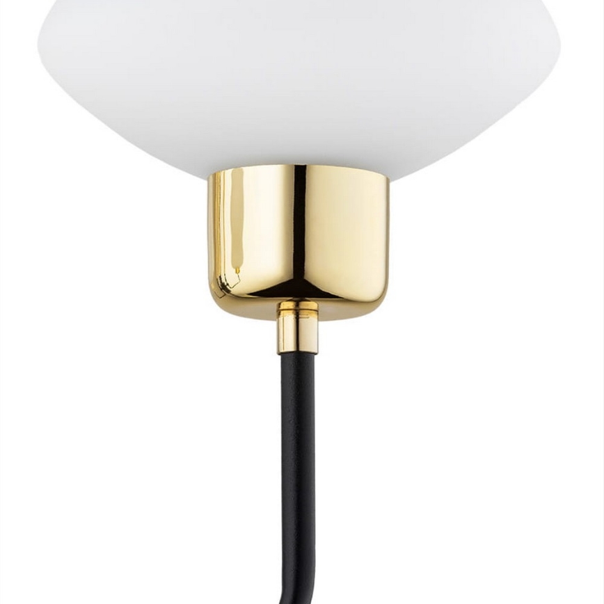Argon 6166 - Lámpara de techo sobre poste RAVELLO 3xE14/15W/230V negro/dorado