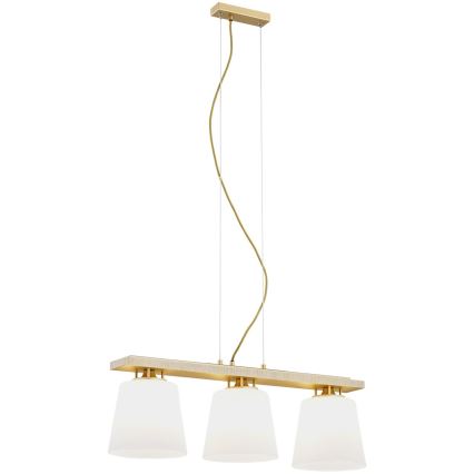 Argon 6250 - Lámpara colgante ARDEN 3xE27/15W/230V dorado