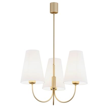 Argon 6267 - Lámpara colgante SAFIANO 3xE27/15W/230V dorado