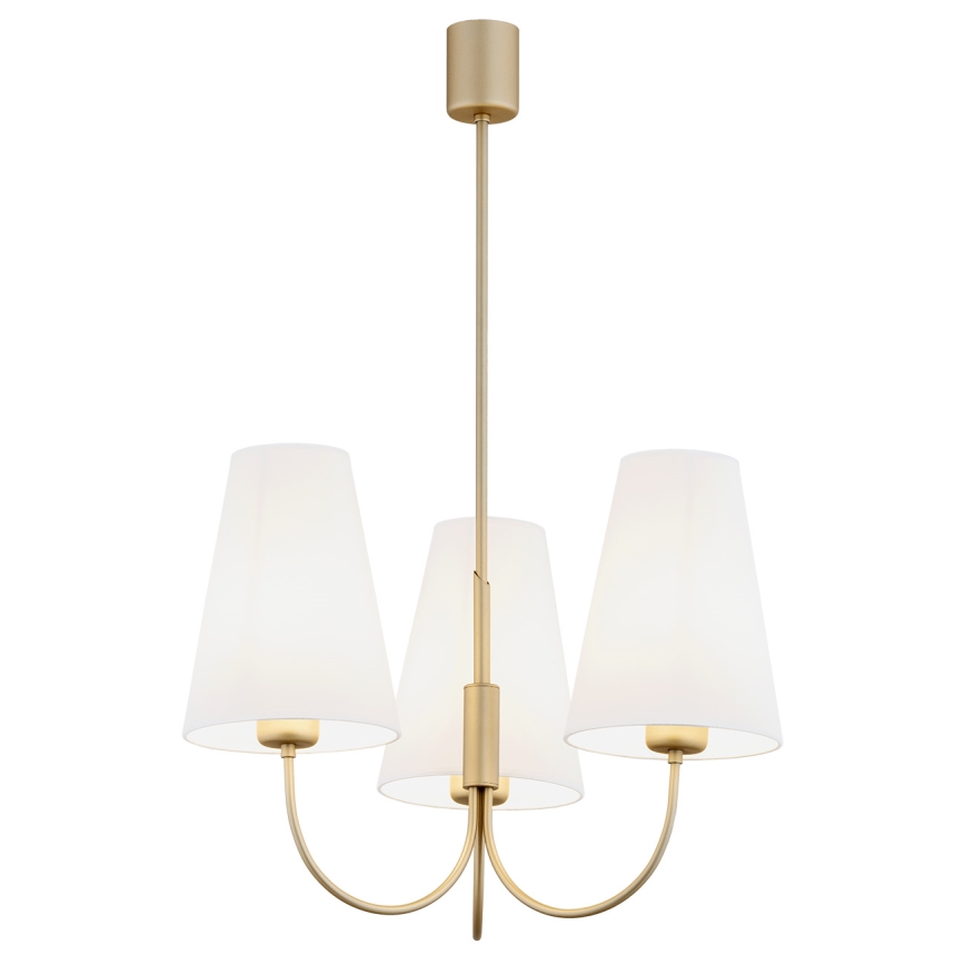 Argon 6267 - Lámpara colgante SAFIANO 3xE27/15W/230V dorado