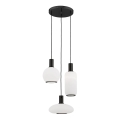 Argon 6323 - Lámpara colgante SAGUNTO PLUS 3xE27/15W/230V negro