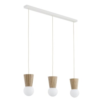 Argon 6357 - Lámpara colgante para baño con cable VOLANTE 3xG9/6W/230V IP44 beige