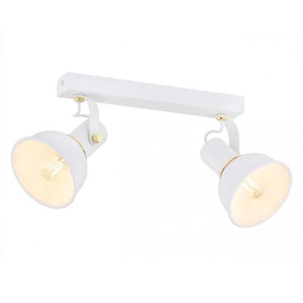 Argon 7036 - Foco TWIST 2xE14/7W/230V blanco/dorado