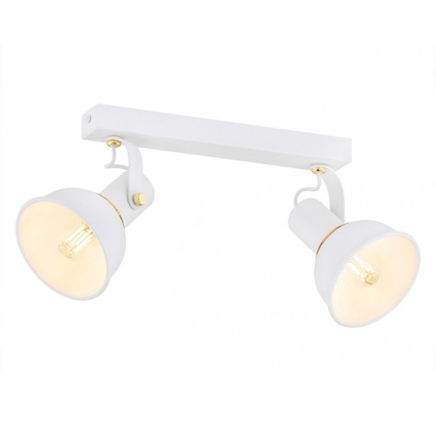 Argon 7036 - Foco TWIST 2xE14/7W/230V blanco/dorado