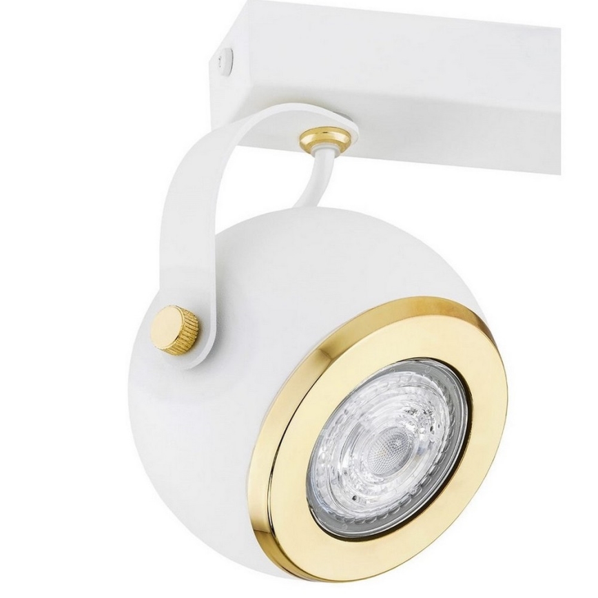 Argon 7038 - Foco KOS PLUS 2xGU10/5W/230V blanco/dorado