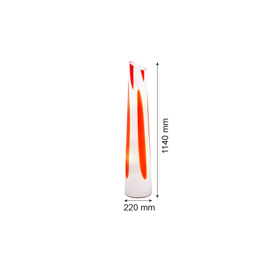 Argon 7042 - Lámpara de pie POLONIA 2xE27/15W/230V blanco/rojo