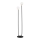 Argon 7073 - Lámpara de pie FERRONE 2xE14/7W/230V negro/blanco/dorado