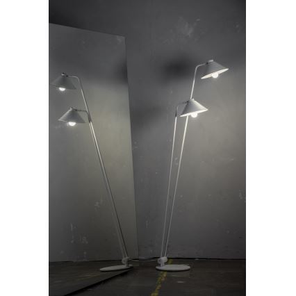 Argon 7074 - Lámpara de pie GABIAN 2xE27/15W/230V blanco
