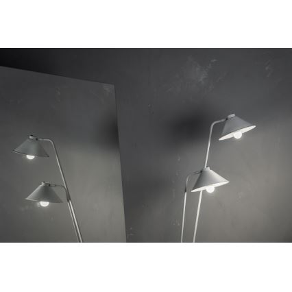 Argon 7074 - Lámpara de pie GABIAN 2xE27/15W/230V blanco