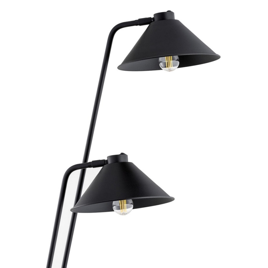 Argon 7075 - Lámpara de pie GABIAN 2xE27/15W/230V negro