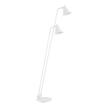 Argon 7076 - Lámpara de pie AVALONE 2xE27/15W/230V blanco