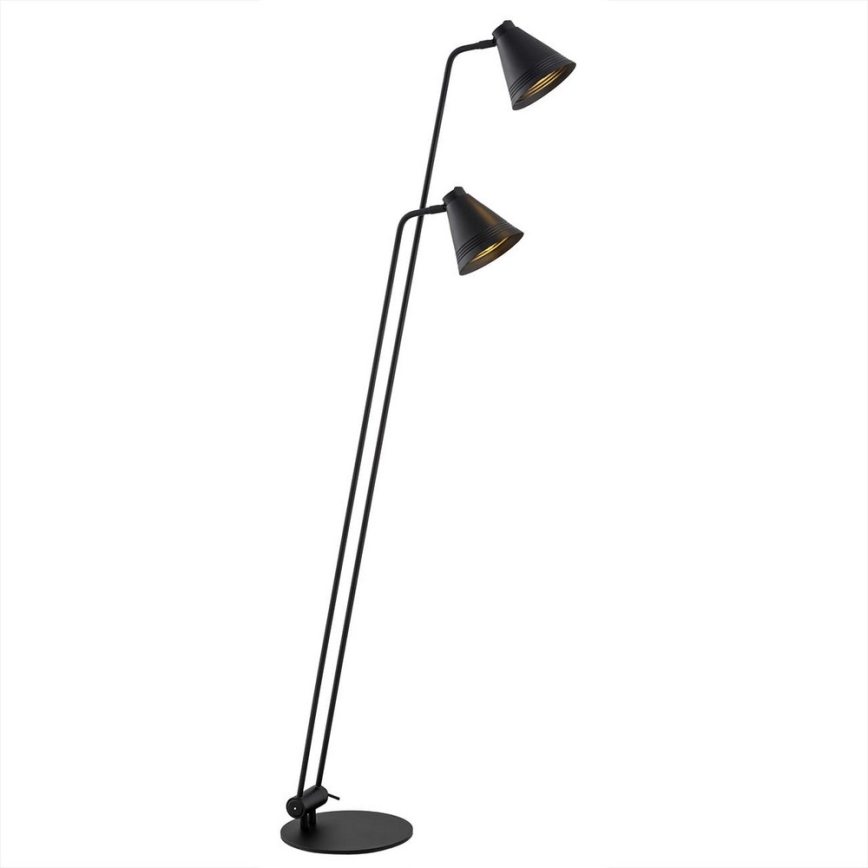 Argon 7077 - Lámpara de pie AVALONE 2xE27/15W/230V negro