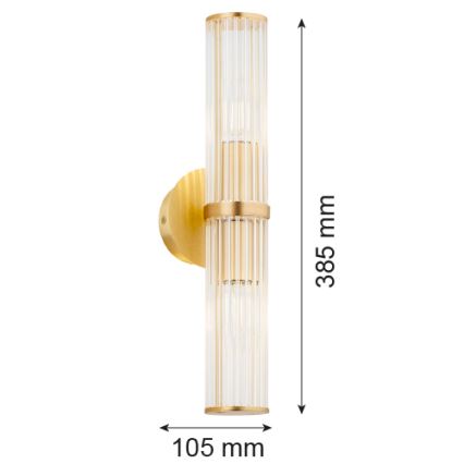Argon 7203 - Aplique HAMPTON 2xE14/7W/230V dorado