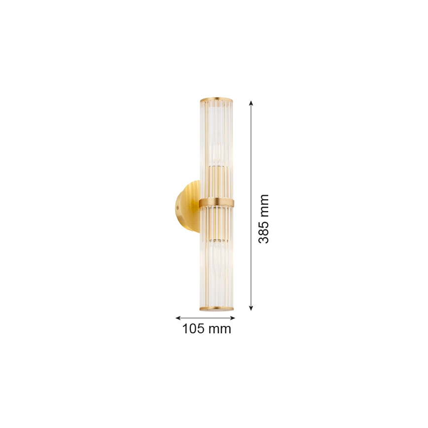 Argon 7203 - Aplique HAMPTON 2xE14/7W/230V dorado
