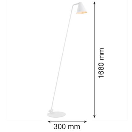 Argon 8001 - Lámpara de pie AVALONE 1xE27/15W/230V blanco