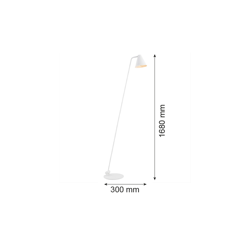 Argon 8001 - Lámpara de pie AVALONE 1xE27/15W/230V blanco