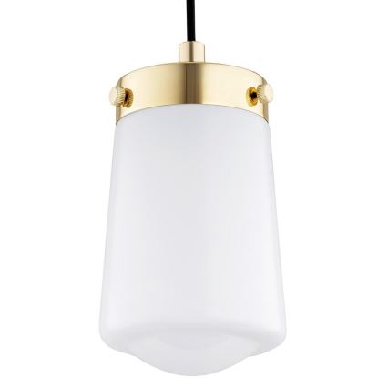 Argon 8004 - Lámpara colgante PASADENA 1xE27/15W/230V dorado/blanco