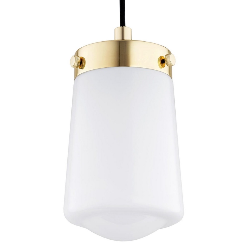 Argon 8004 - Lámpara colgante PASADENA 1xE27/15W/230V dorado/blanco