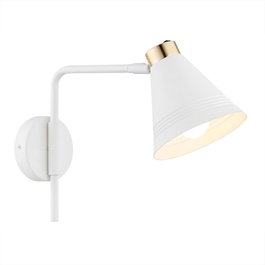 Argon 8006 - Aplique AVALONE 1xE27/15W/230V 34 cm blanco/dorado
