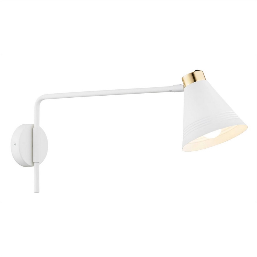 Argon 8007 - Aplique AVALONE 1xE27/15W/230V 57 cm blanco/dorado