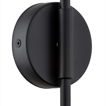 Argon 8009 - Aplique AVALONE 1xE27/15W/230V 57 cm negro/dorado