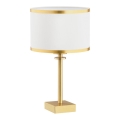 Argon 8029 - Lámpara de mesa ABBANO 1xE27/15W/230V latón/blanco